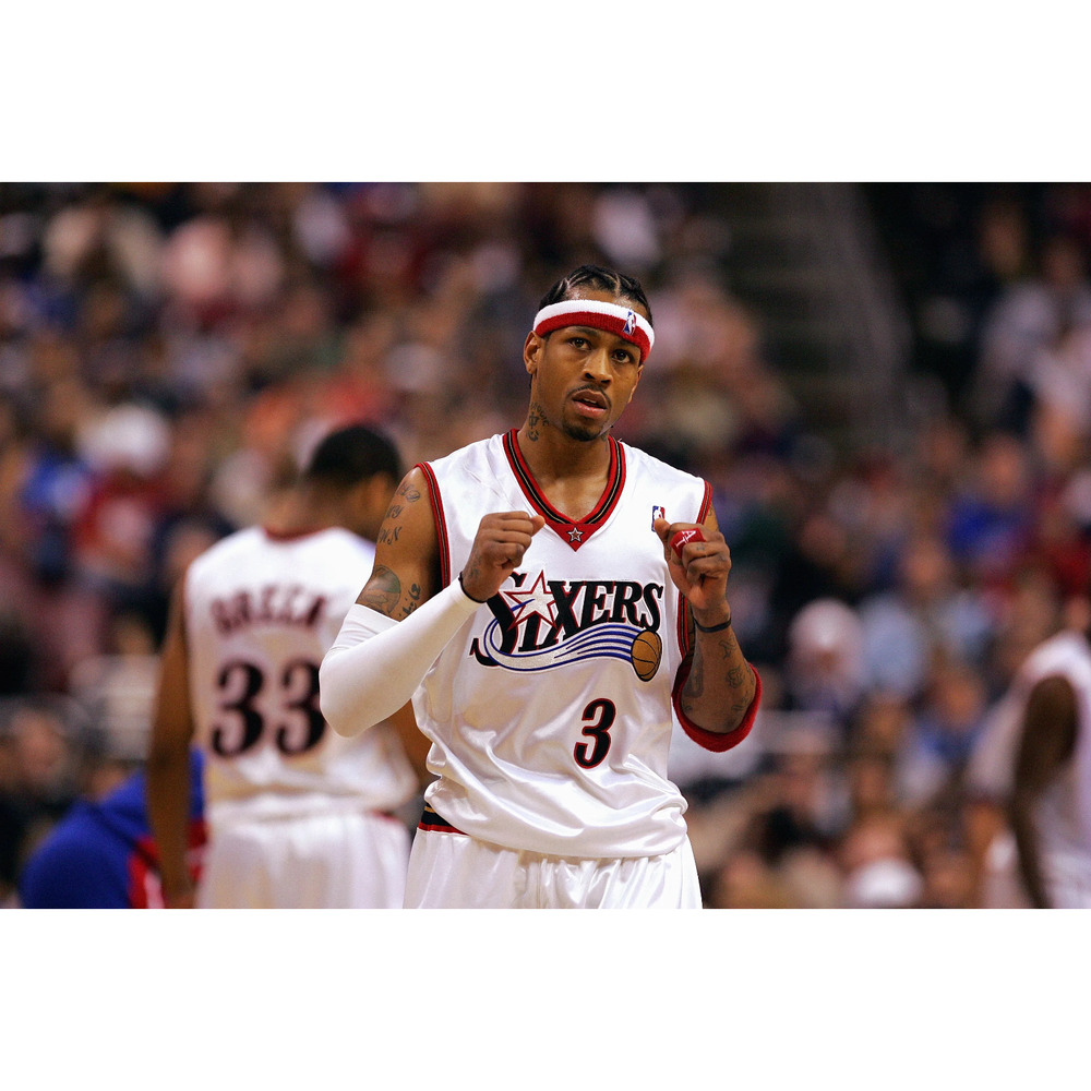 Philadelphia 76ers Allen Iverson #3 Champion Jersey 3XL 56 VTG Authentic - Picture 11 of 13